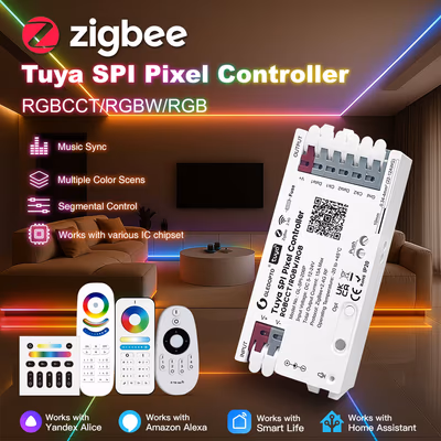 Gledopto GL-SPI-206P пиксельный контроллер адресной SPI-ленты Tuya ZigBee