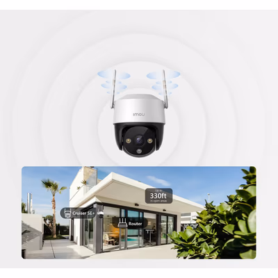 imou Cruiser SE+ 5MP уличная поворотная Wi-Fi 6 камера, 355°, IP66