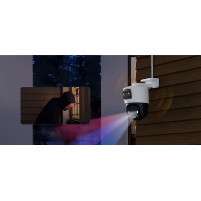 imou PS70F уличная PoE-камера с двумя объективами 5+5MP, full-color
