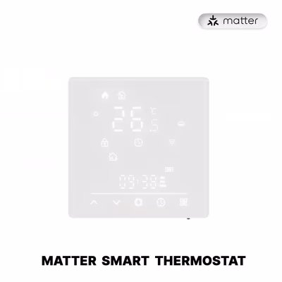 Moes WHT-S02 термостат Matter-over-WiFi для тёплого пола 16А белый