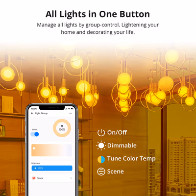 Sonoff B02-BL-A60 умная Wi-Fi LED лампа E27 9 Вт 806 лм