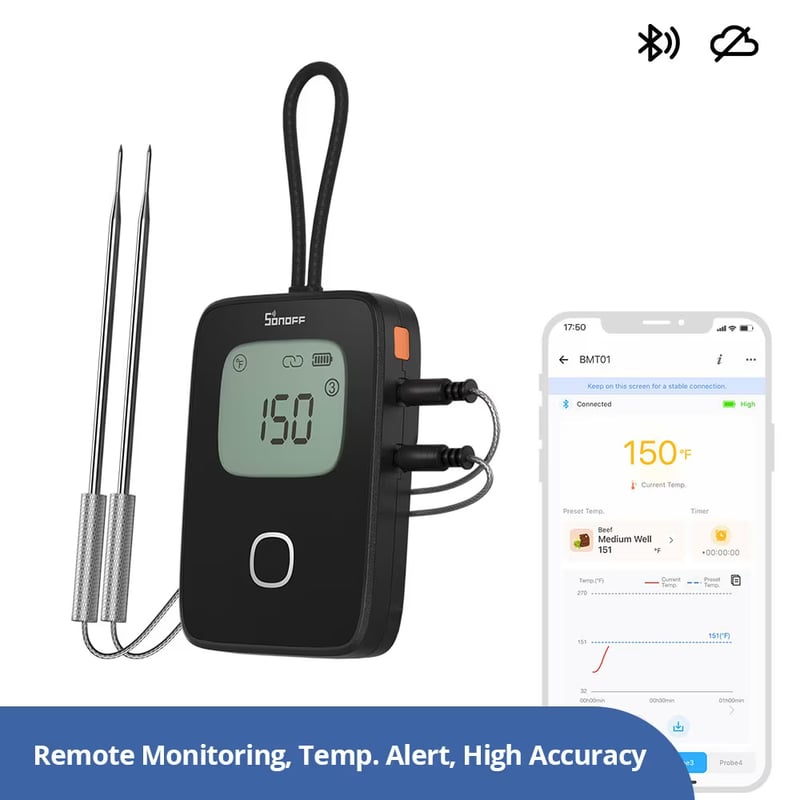 Sonoff BMT01 Bluetooth-термометр для мяса и барбекю