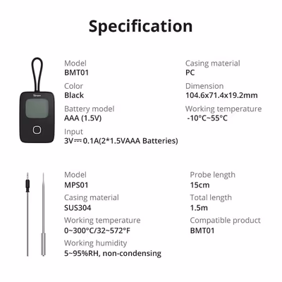 Sonoff BMT01 Bluetooth-термометр для мяса и барбекю
