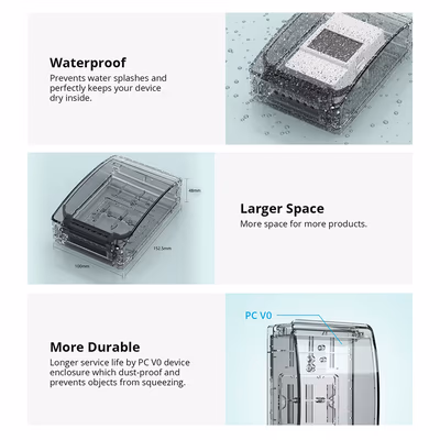 Sonoff Waterproof Box R2 защитный корпус PC V0 для модулей