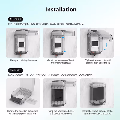 Sonoff Waterproof Box R2 защитный корпус PC V0 для модулей