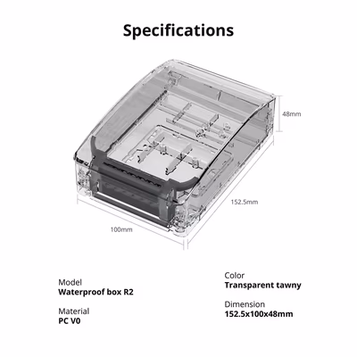 Sonoff Waterproof Box R2 защитный корпус PC V0 для модулей