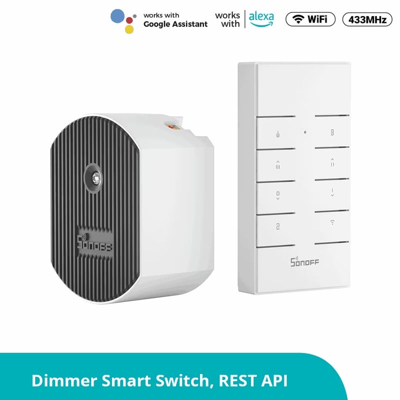 Sonoff D1 variator Wi-Fi cu telecomandă RF RM433 pentru becuri dimabile - main