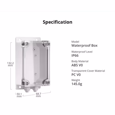 Sonoff IP66 влагозащитный корпус для модулей Basic, RF, POW, TH