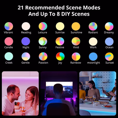 Sonoff L2 bandă LED RGB inteligentă 2 m IP65 cu Wi-Fi și Bluetooth - features