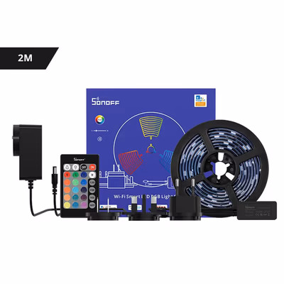 Sonoff L2 bandă LED RGB inteligentă 2 m IP65 cu Wi-Fi și Bluetooth - packaging