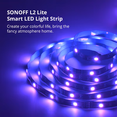 Sonoff L2 Lite умная светодиодная лента RGB 5 м Wi-Fi + Bluetooth