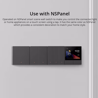Sonoff SwitchMan M5 Wi-Fi настенный выключатель, 1 клавиша, 86×86, тёмно-серый