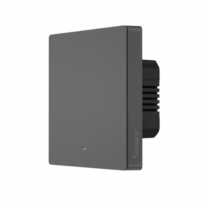 Sonoff SwitchMan M5 Wi-Fi настенный выключатель, 1 клавиша, 86×86, тёмно-серый
