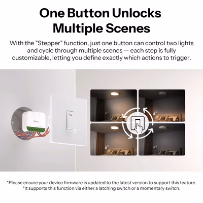Sonoff MINI-2GS Mini Duo Matter Wi-Fi реле 2 канала в подрозетник