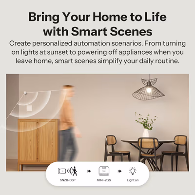 Sonoff MINI-2GS Mini Duo Matter Wi-Fi реле 2 канала в подрозетник