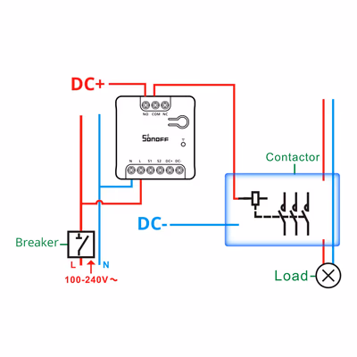 Sonoff MINI-D умное реле с сухим контактом Matter over Wi-Fi