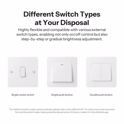Sonoff MINI-DIM variator Matter Wi-Fi încastrabil în doza întrerupătorului - features