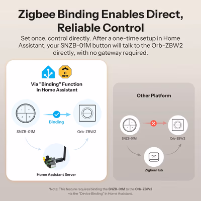 Sonoff Orb-ZBW2 MINI-ZB2GS-E настенный выключатель Zigbee 3.0, стекло, 2 канала