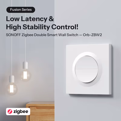 Sonoff Orb-ZBW2 MINI-ZB2GS-E настенный выключатель Zigbee 3.0, стекло, 2 канала