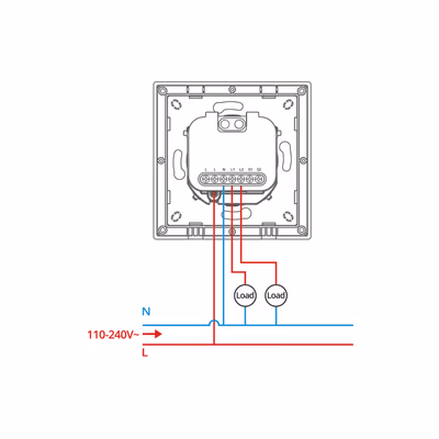 Sonoff Orb-ZBW2 MINI-ZB2GS-E настенный выключатель Zigbee 3.0, стекло, 2 канала