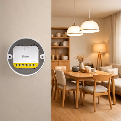 Sonoff MINI-ZB2GS-L Mini Duo-L releu Zigbee 2 canale fără nul - lifestyle