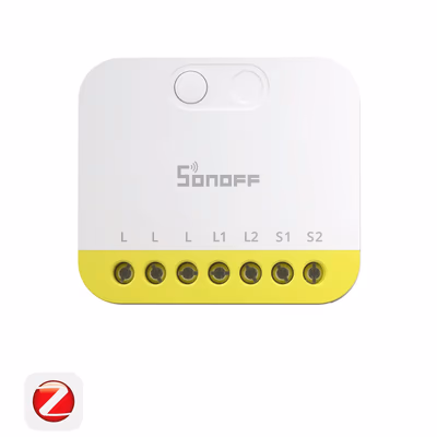 Sonoff MINI-ZB2GS-L Mini Duo-L releu Zigbee 2 canale fără nul - main
