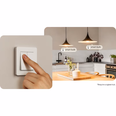 Sonoff MINI-ZB2GS Mini Duo двухканальное Zigbee 3.0 реле в подрозетник