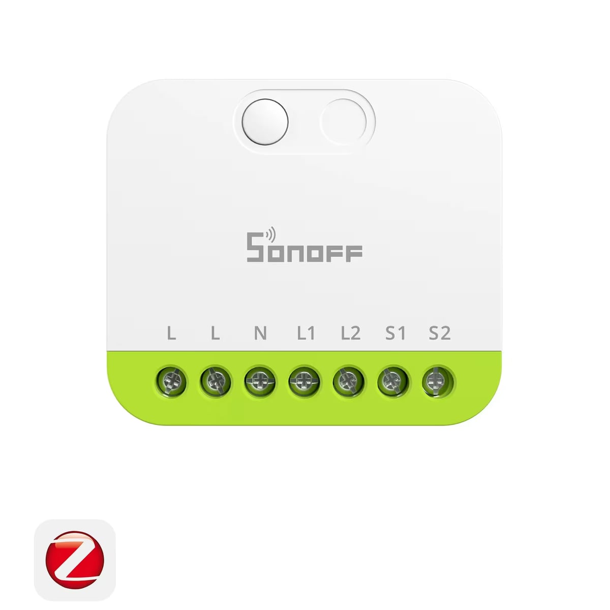 Sonoff MINI-ZB2GS Mini Duo двухканальное Zigbee 3.0 реле в подрозетник
