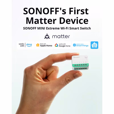 Sonoff MINIR4M Extreme Matter Wi-Fi реле-модуль в подрозетник