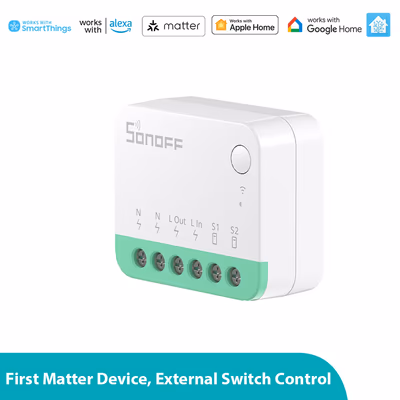 Sonoff MINIR4M Extreme Matter Wi-Fi реле-модуль в подрозетник