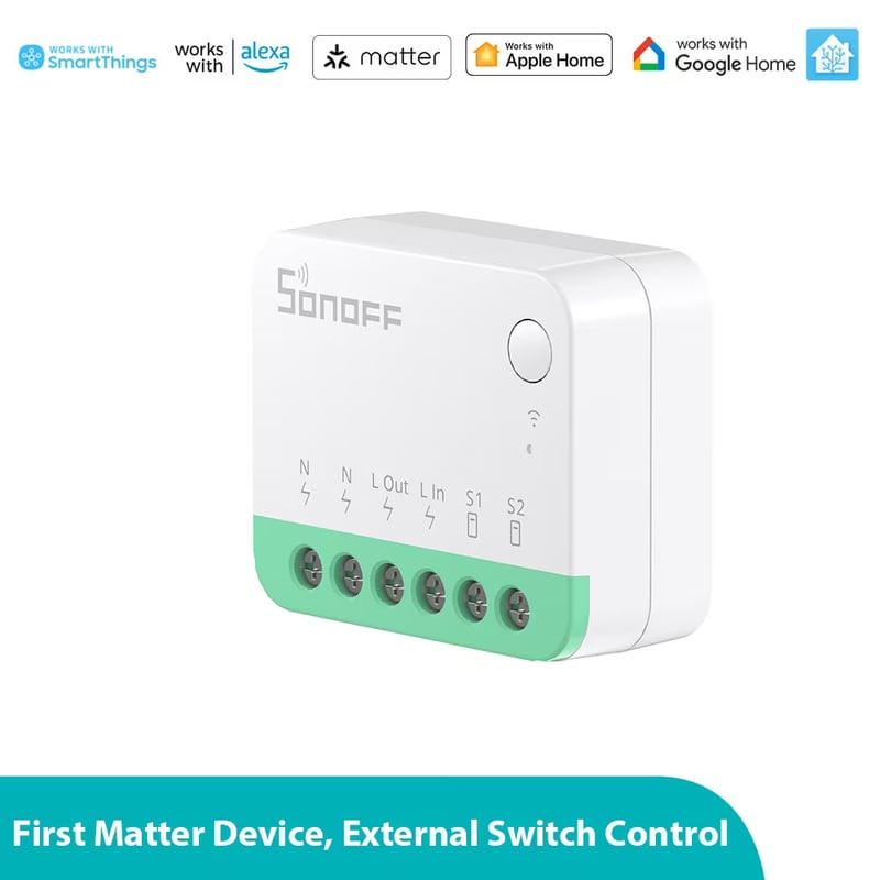 Sonoff MINIR4M Extreme Matter Wi-Fi реле-модуль в подрозетник