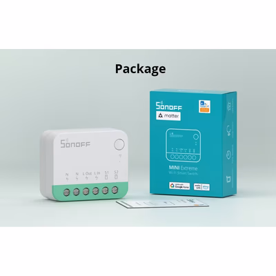 Sonoff MINIR4M Extreme Matter Wi-Fi реле-модуль в подрозетник