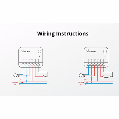 Sonoff MINIR4M Extreme Matter Wi-Fi реле-модуль в подрозетник