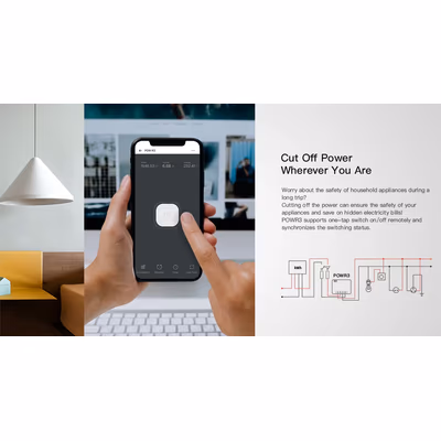 Sonoff POWR3 Wi-Fi реле 25 А / 5500 Вт с учётом электроэнергии