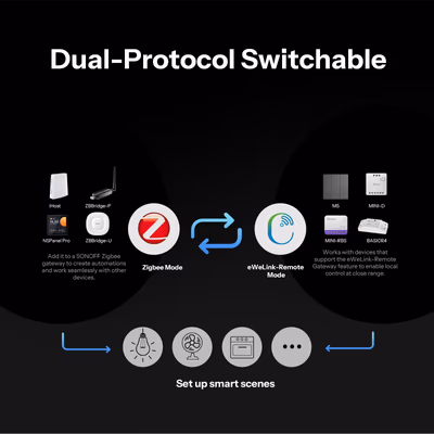 Sonoff Orb 4-In-1 SNZB-01M buton inteligent de scene Zigbee, 4 taste - features