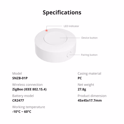 SONOFF-SNZB-01P - specs