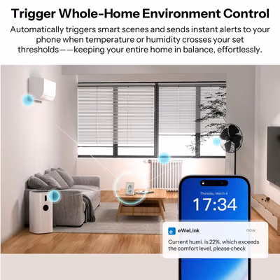 Sonoff AirGuard TH SNZB-02DR2 Zigbee датчик температуры и влажности LCD 3,6″
