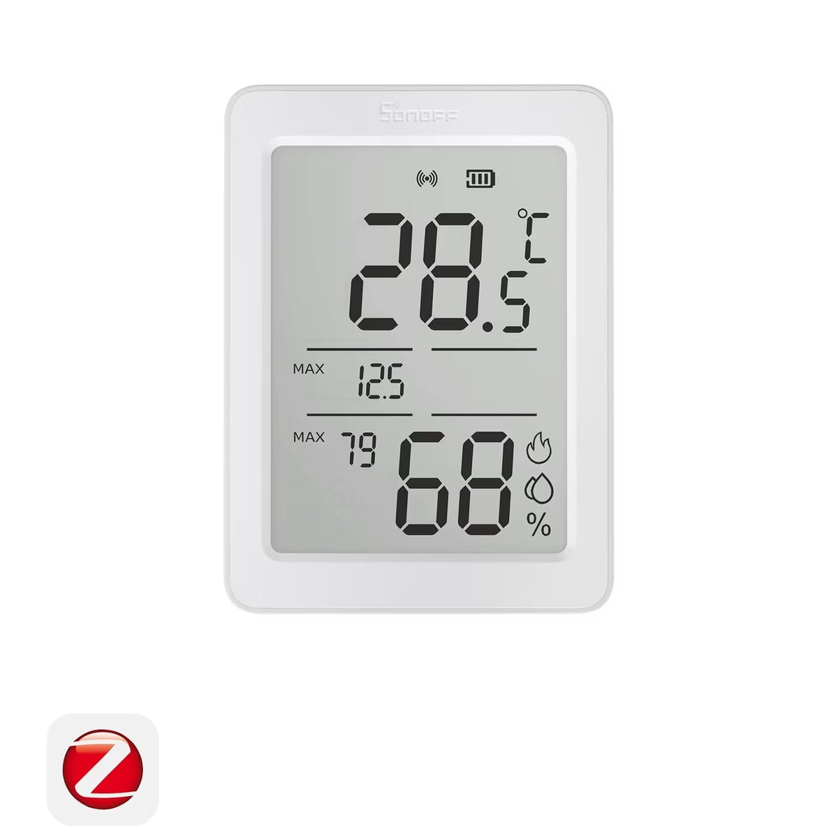 Sonoff AirGuard TH SNZB-02DR2 Zigbee датчик температуры и влажности LCD 3,6″