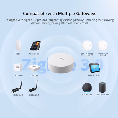 Sonoff SNZB-02P senzor Zigbee de temperatură și umiditate - features