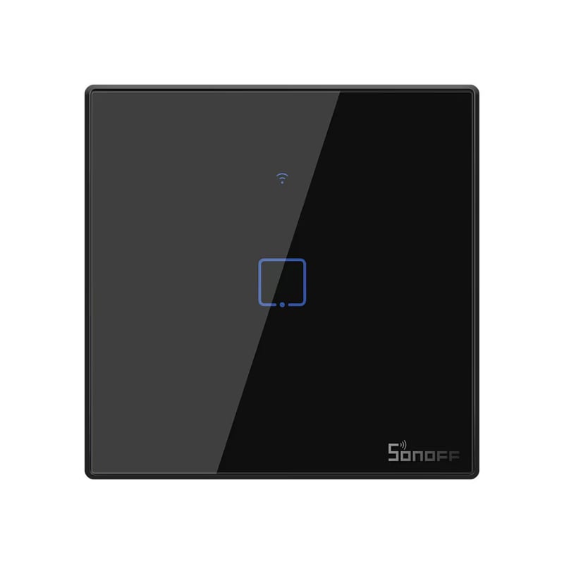 Sonoff TX T3EU1C întrerupător tactil Wi-Fi, 1 canal, sticlă neagră - main