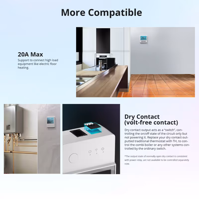 Sonoff TH Elite THR316D Wi-Fi реле-термостат 16 А с LCD-экраном