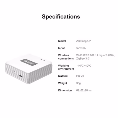 Sonoff Zigbee Bridge Pro (ZBBridge-P) шлюз Zigbee 3.0 для eWeLink