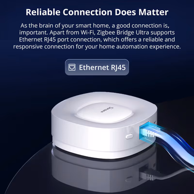 Sonoff ZBBridge-U Zigbee Bridge Ultra шлюз с Matter-мостом и Ethernet