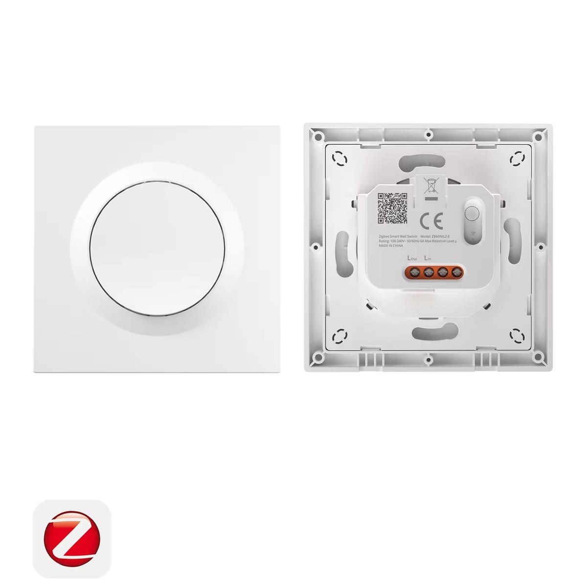Sonoff ZBMINIL2-E настенный выключатель Zigbee 3.0 без нуля, одна клавиша