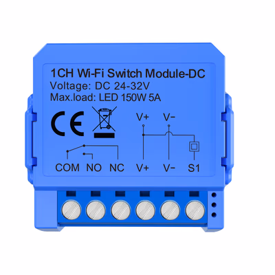 Avatto WSM16-W1 Wi-Fi реле-модуль 1 канал с нулём в подрозетник