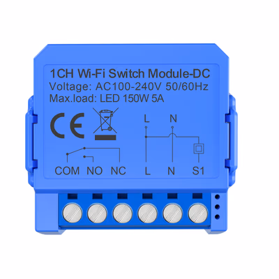 Avatto WSM16-W1 Wi-Fi реле-модуль 1 канал с нулём в подрозетник