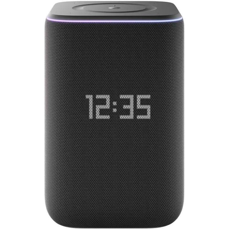 Умная колонка Яндекс Станция 3 чёрная, Алиса 50 Вт с хабом Zigbee и Matter (YNDX-00060)