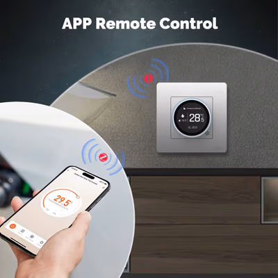Moes ZHT-SR Star Ring термостат Zigbee для тёплого пола 16А серый