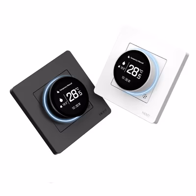 Moes ZHT-SR-GC термостат Zigbee Star Ring газовый-водяной котёл 5А серый