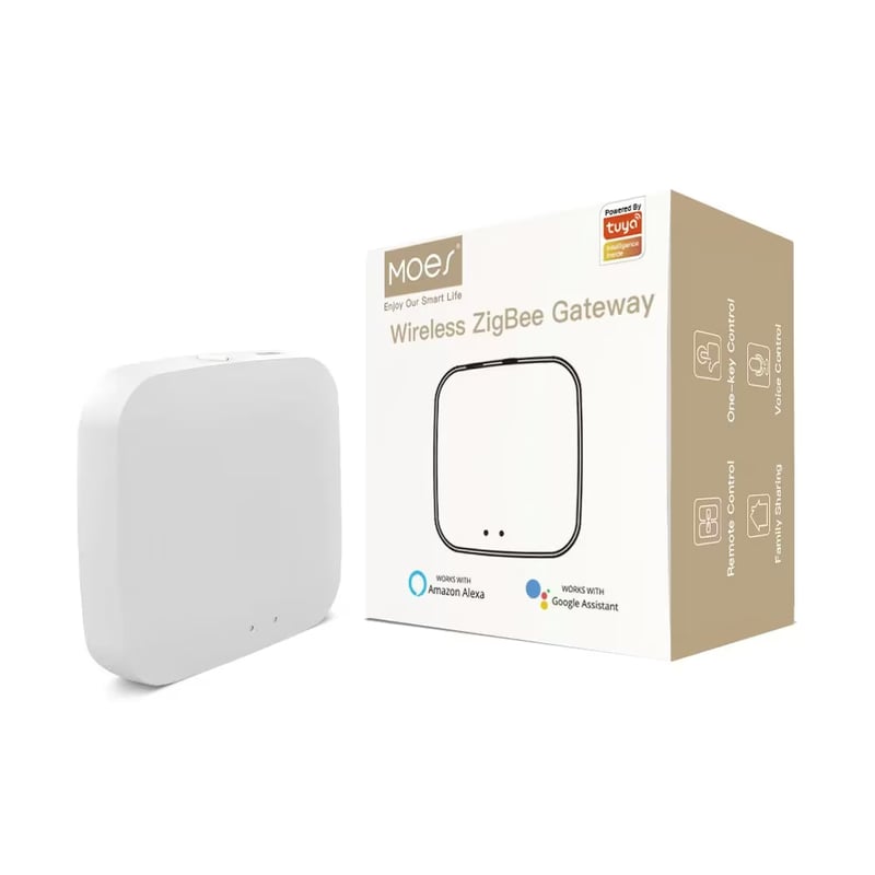 Moes ZHUB-W-MS шлюз Zigbee 3.0 Tuya — хаб для умного дома